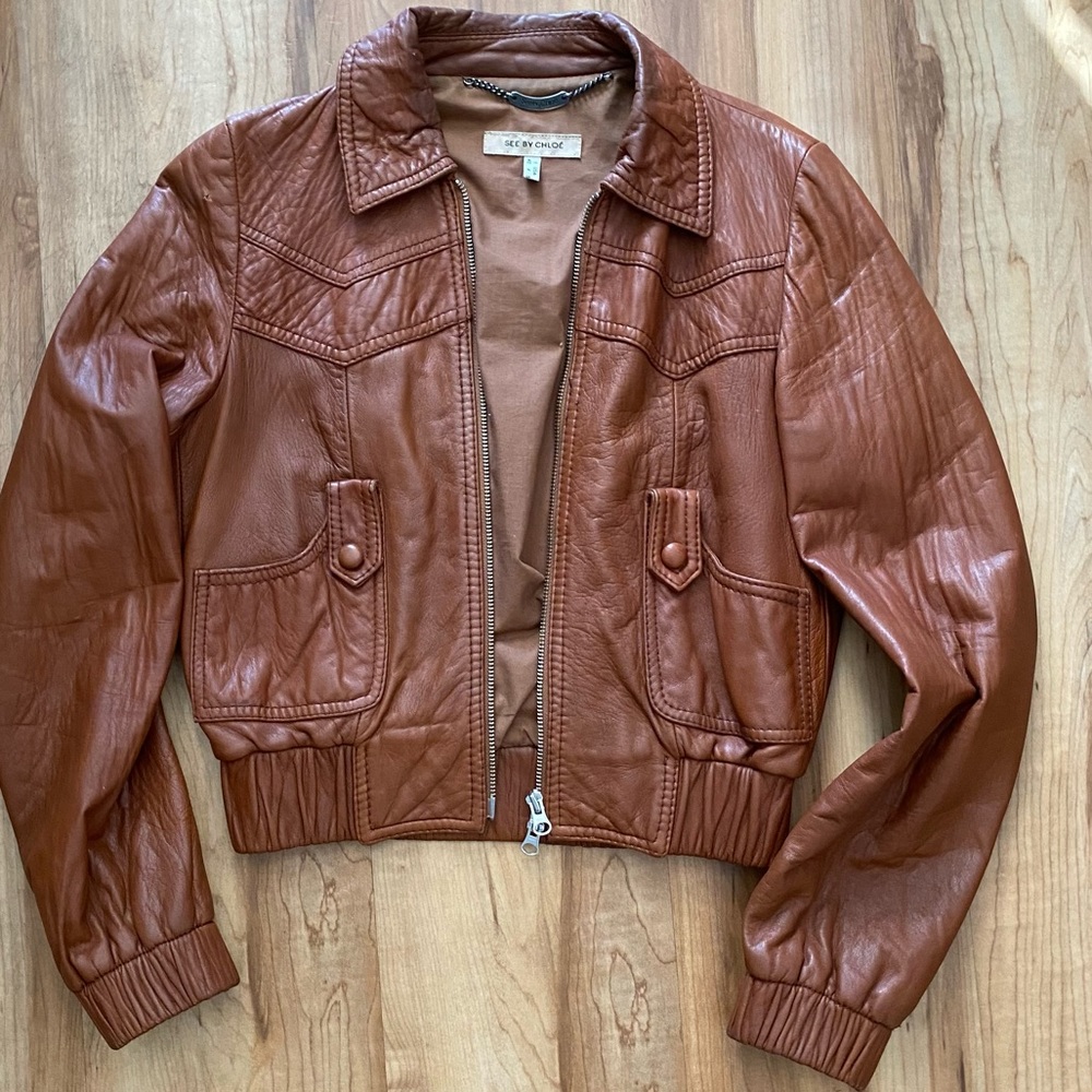 See By Chloe leather jacket